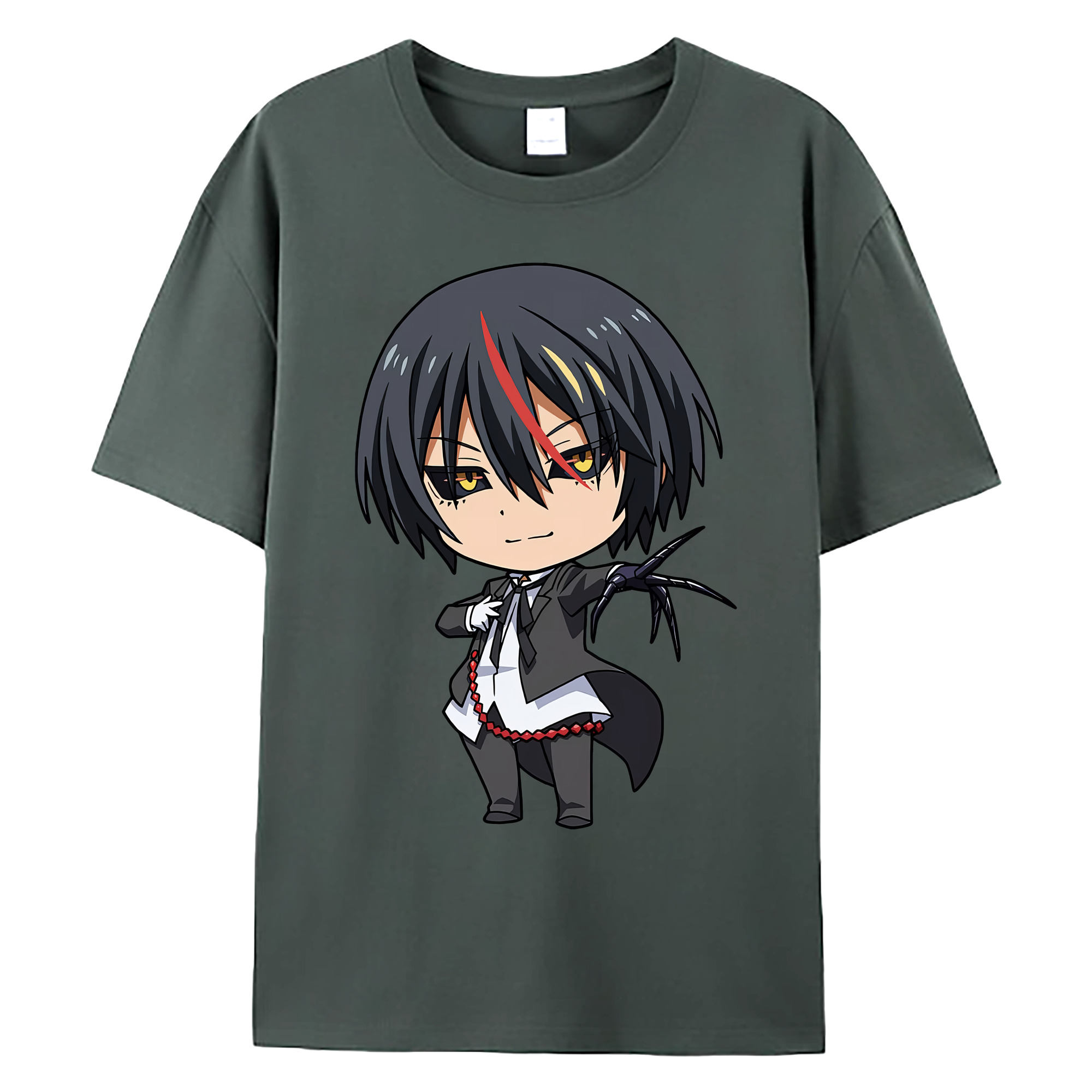 （画像用） 転スラ Regarding Reincarnated to Slime 綿100％ メンズ半袖Tシャツ｜肌触りやわらか＆通気性